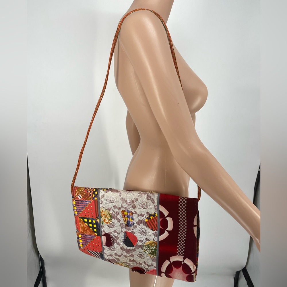 Patchwork Shoulder Bag - Multicolor - image 7